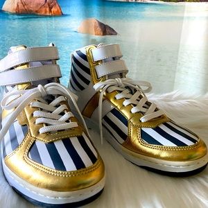 Price Drop ⬇️ Brand New Creative Recreation High Tops - Black, Gold & White.